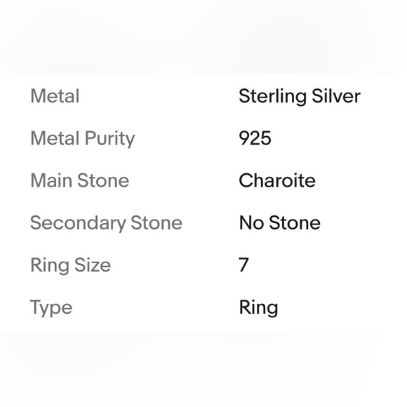CHAROITE RING - Picture 9 of 10